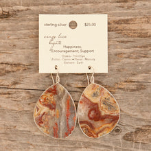 Load image into Gallery viewer, Sterling Silver Gemstone Dangle Earrings
