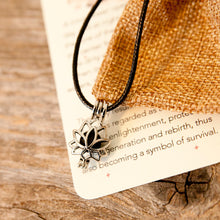 Load image into Gallery viewer, Lotus Flower Diffuser Necklace
