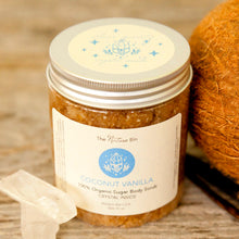 Load image into Gallery viewer, Crystal Infused Moisturing &amp; Exfoliating Organic Sugar Body Scrubs
