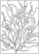 Load image into Gallery viewer, Set of 5 Decorative Flowers Coloring Pages - 2
